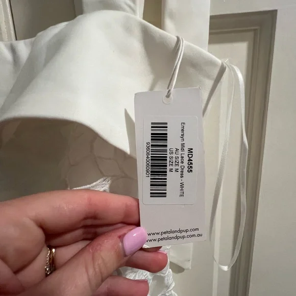 Petal & Pup White Lace Bow Dress - Picture 4 of 5